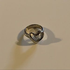 Heart Ribbon Ring